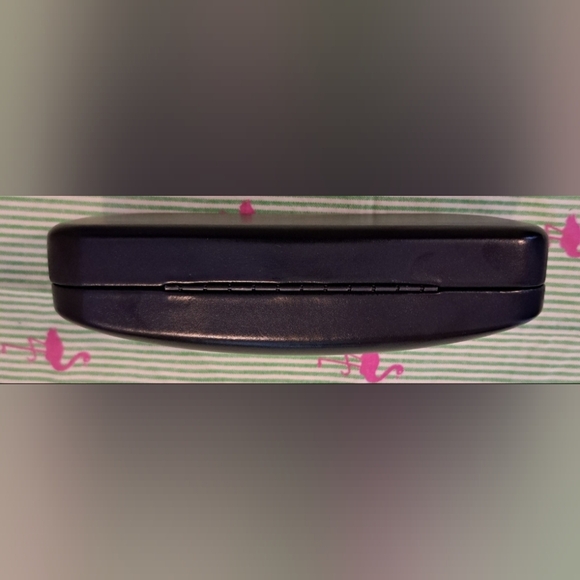 EUC Coach Black Leather Unisex Hard Shell Sunglass Eye Glasses Case w/ Cloth - Picture 4 of 9